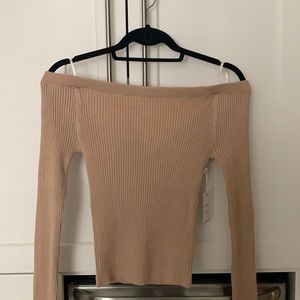 NWT Off Shoulder Ribbed Top